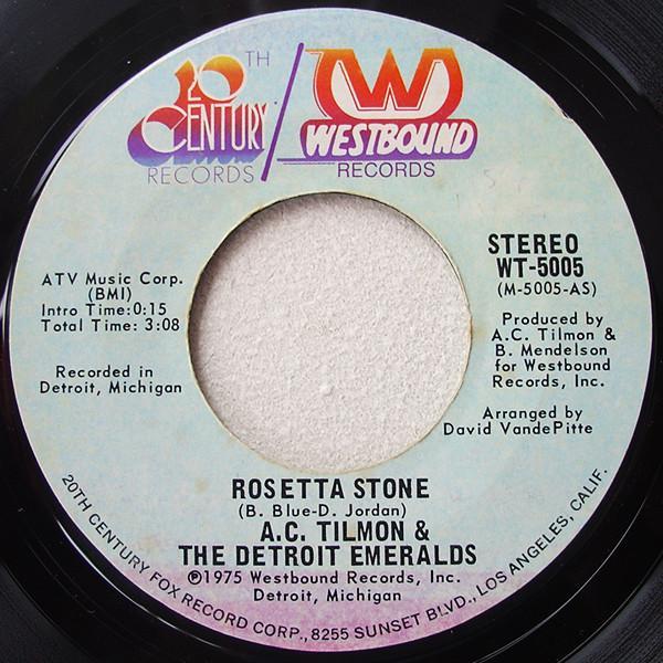 Abrim Tilmon, Detroit Emeralds - Rosetta Stone / Yes, I Know I'm In Love