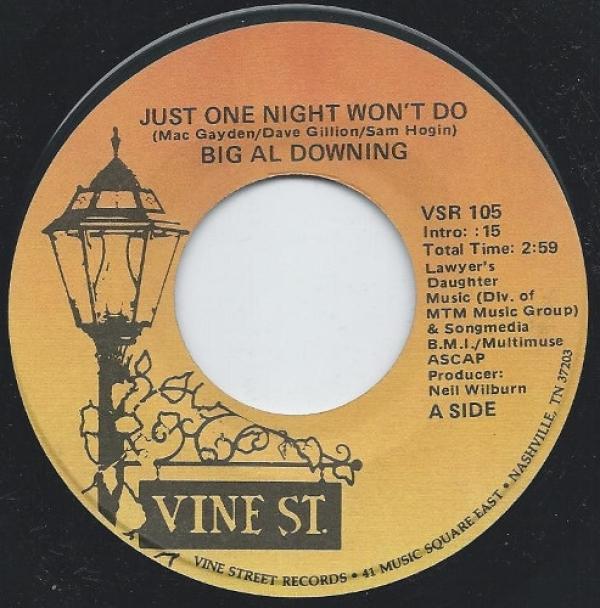 Al Downing - Just One Night Won't Do