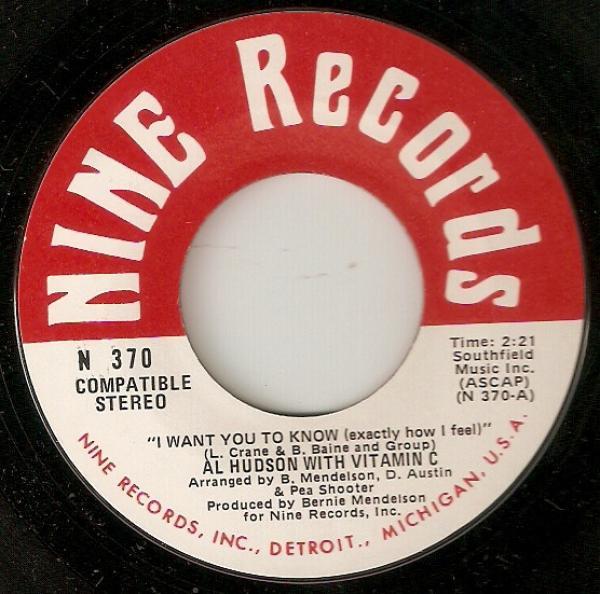 Al Hudson, Vitamin C (11) - I Want You To Know (Exactly How I Feel) / Don't Bug My Telephone