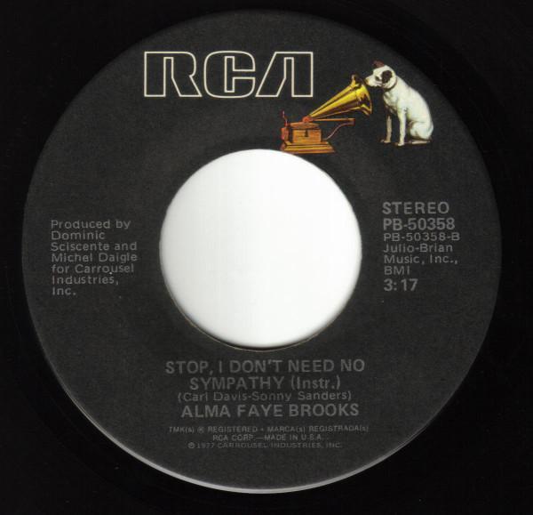 Alma Faye - Stop, I Don't Need No Sympathy