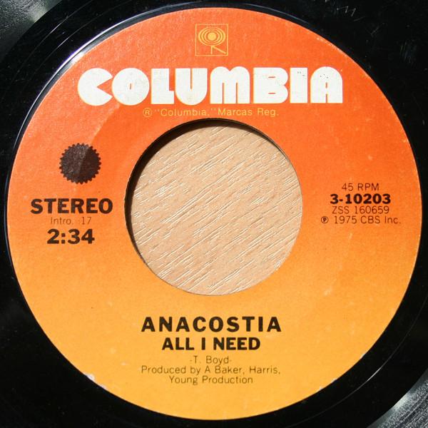 Anacostia - All I Need / One Less Morning
