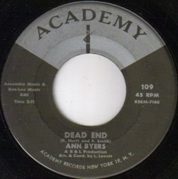 Ann Byers - Dead End / Where, Oh, Where (Can I Find My Love)