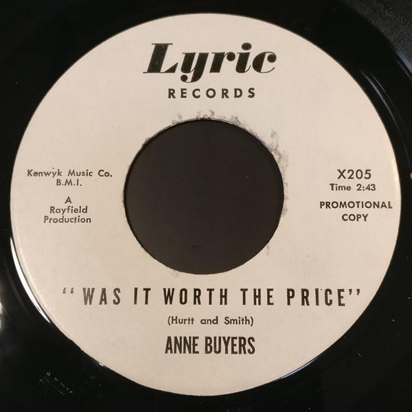 Ann Byers - Was It Worth The Price / Natural Feeling