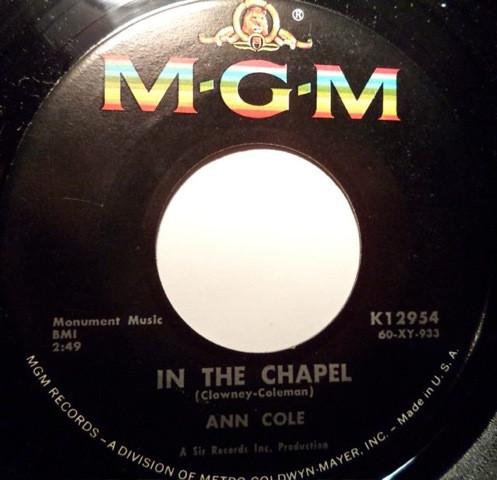 Ann Cole - In The Chapel