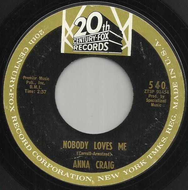 Anna Craig - Nobody Loves Me / Can't Beat Love