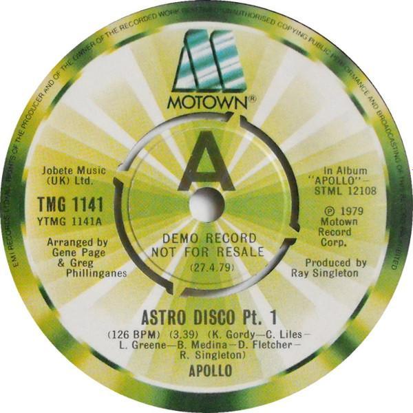 Apollo (2) - Astro Disco Pt.1 / Astro Disco Pt.2