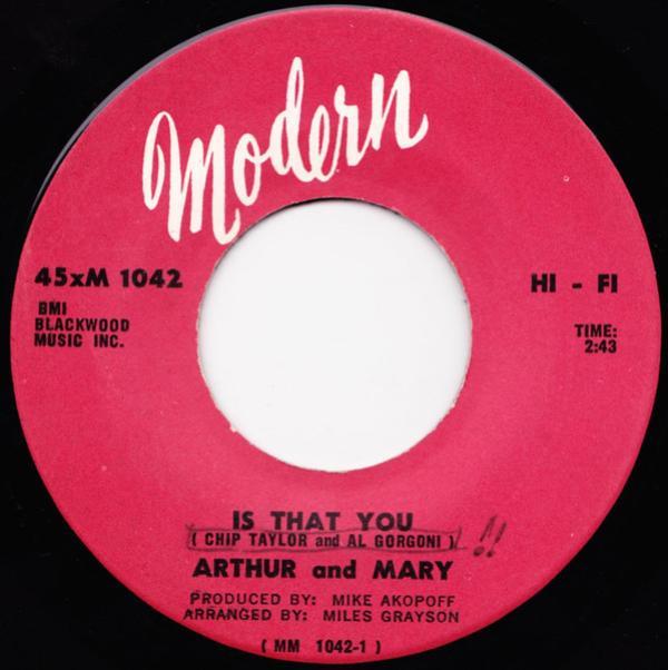 Arthur And Mary - Is That You / Let's Get Together