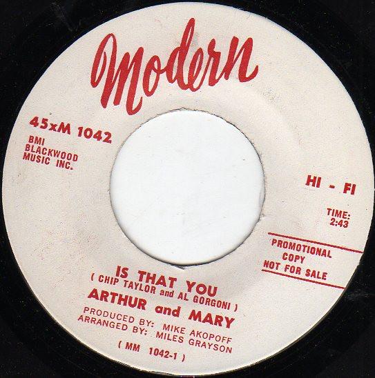 Arthur And Mary - Is That You / Let's Get Together