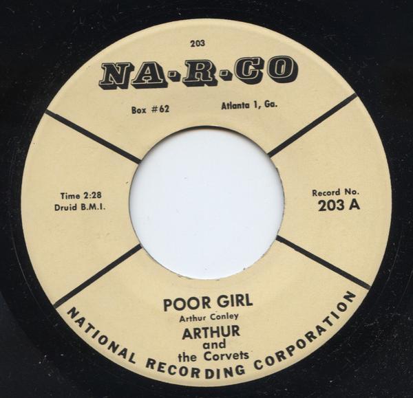 Arthur And The Corvets - Poor Girl / Darling I Love You