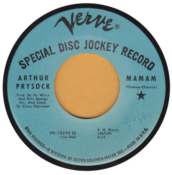 Arthur Prysock - Mamam / No Sun Today