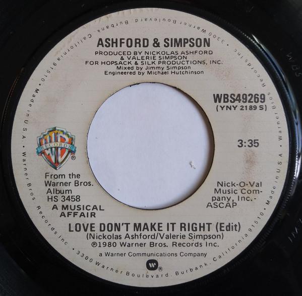 Ashford & Simpson - Love Don't Make It Right