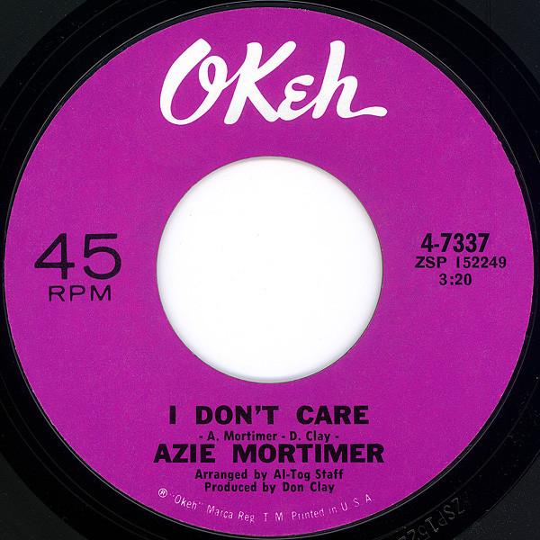 Azie Mortimer - I Don't Care / Prove It