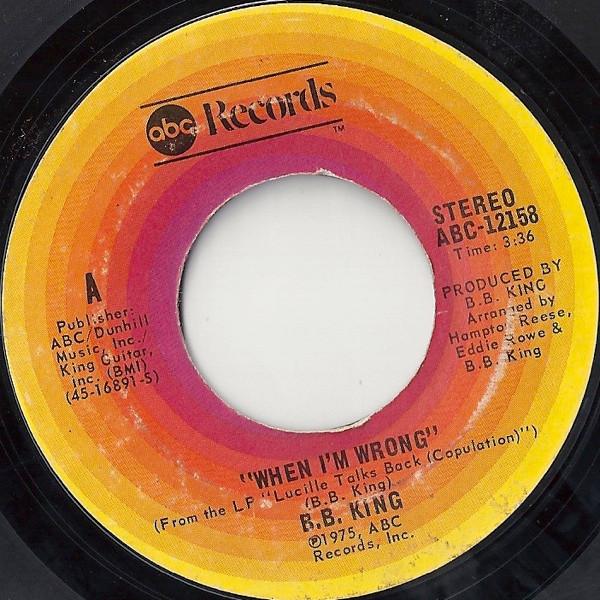 B.B. King - When I'm Wrong