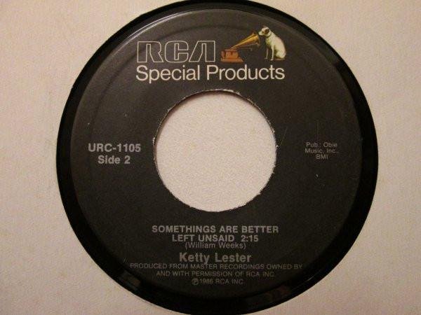B.W. Stevenson, Ketty Lester - My Maria / Some Things Are Better Left Unsaid