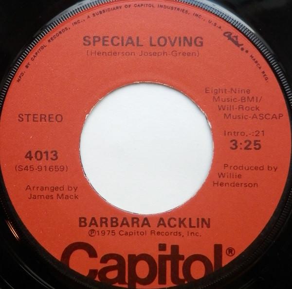 Barbara Acklin - Special Loving / You Give Him Everything, But I Give Him Love