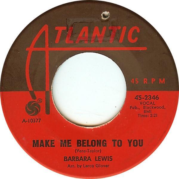 Barbara Lewis - Make Me Belong To You