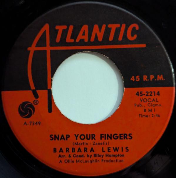 Barbara Lewis - Snap Your Fingers / Puppy Love