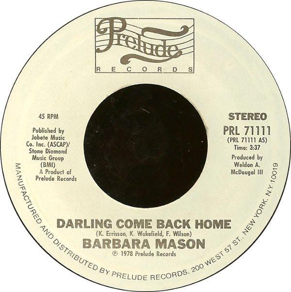 Barbara Mason - Darling Come Back Home