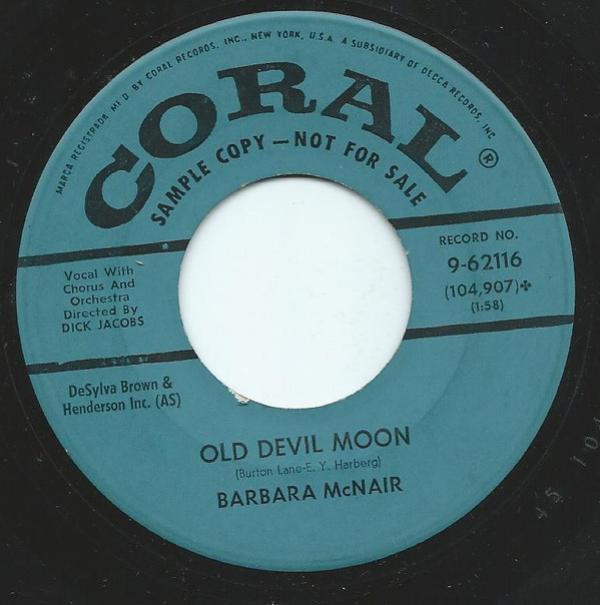 Barbara McNair - Old Devil Moon