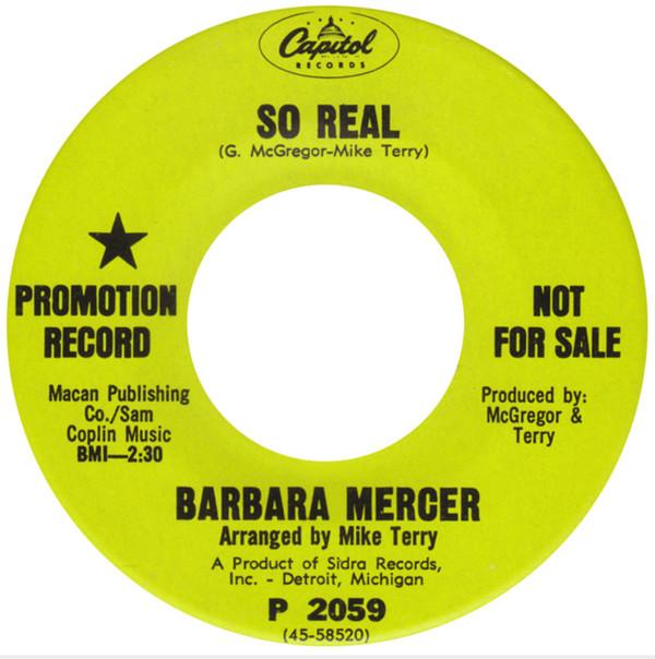 Barbara Mercer - So Real / Call On Me