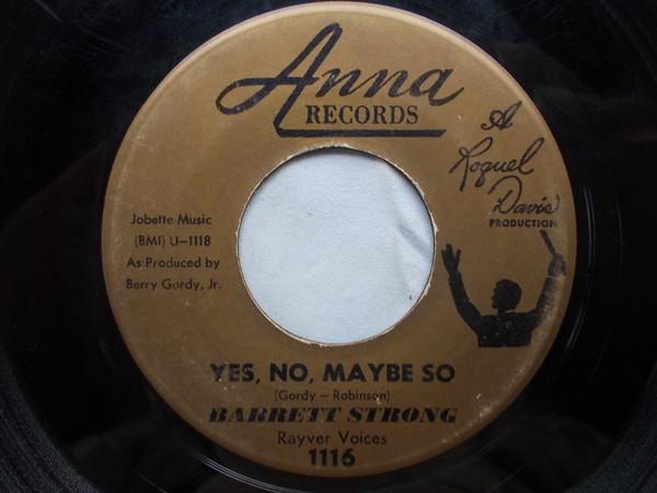 Barrett Strong - Yes, No, Maybe So / You Knows What To Do