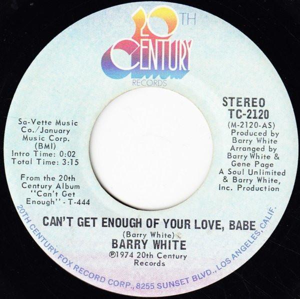 Barry White - Can't Get Enough Of Your Love, Babe