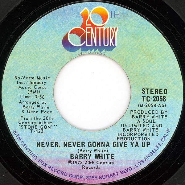 Barry White - Never, Never Gonna Give Ya Up