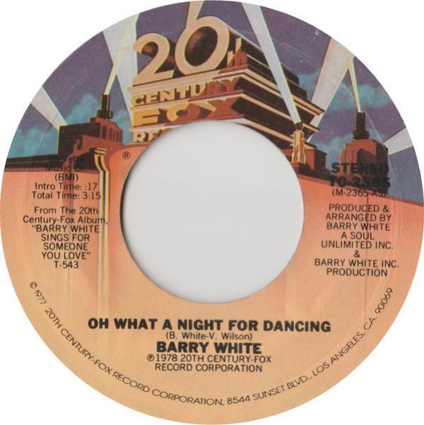 Barry White - Oh What A Night For Dancing