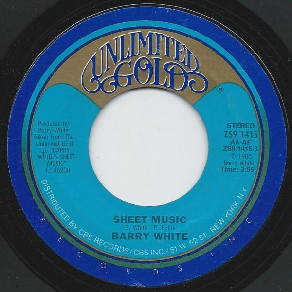 Barry White - Sheet Music