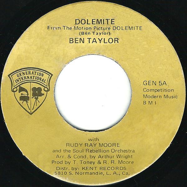 Ben Taylor (3), Rudy Ray Moore - Dolemite / The Flat Land