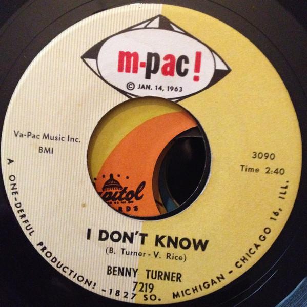 Benny Turner - I Don't Know