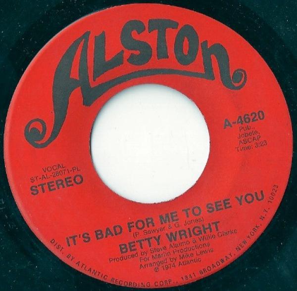 Betty Wright - It's Bad For Me To See You