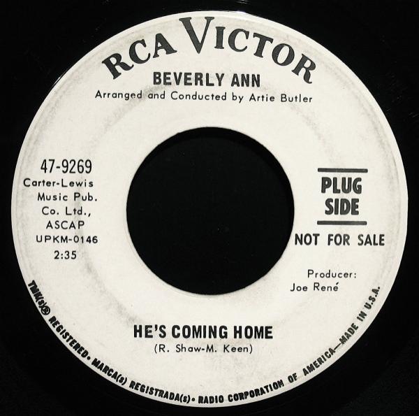 Beverly Ann - He's Coming Home / He Won't See The Light