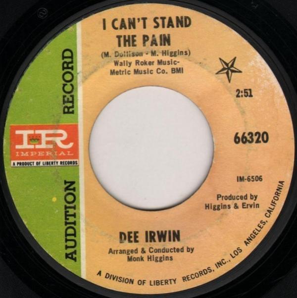 Big Dee Irwin - I Can't Stand The Pain / My Hope To Die Girl