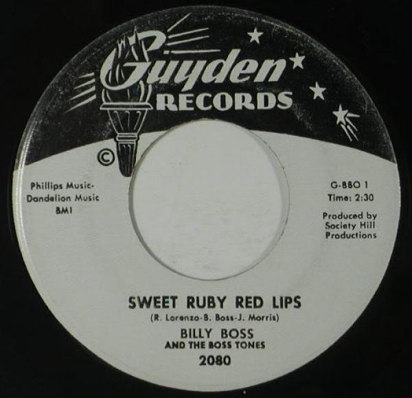 Billy Boss And The Boss Tones - Sweet Ruby Red Lips / Jones