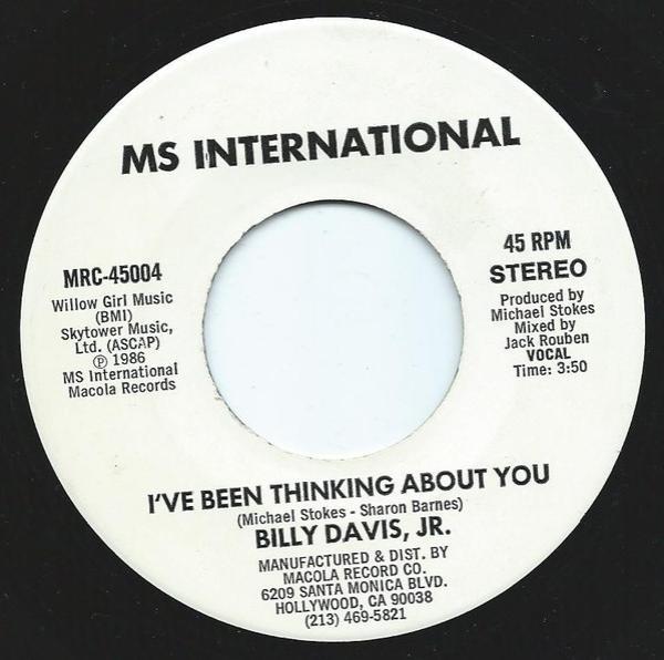 Billy Davis Jr. - I've Been Thinking About You