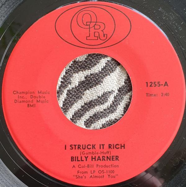 Billy Harner - I Struck It Rich / Watch Your Step
