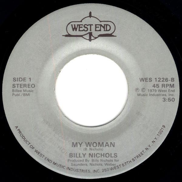 Billy Nichols - My Woman / Diamond Ring