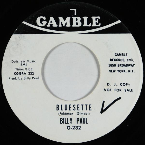 Billy Paul - Bluesette / Somewhere