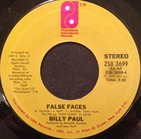 Billy Paul - False Faces