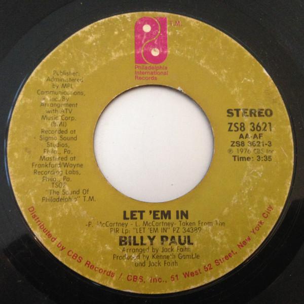 Billy Paul - Let 'Em In
