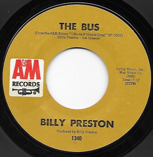 Billy Preston - The Bus / Should've Known Better