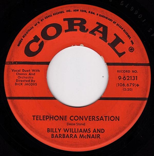 Billy Williams , Barbara McNair - Telephone Conversation / Go To Sleep, Go To Sleep, Go To Sleep