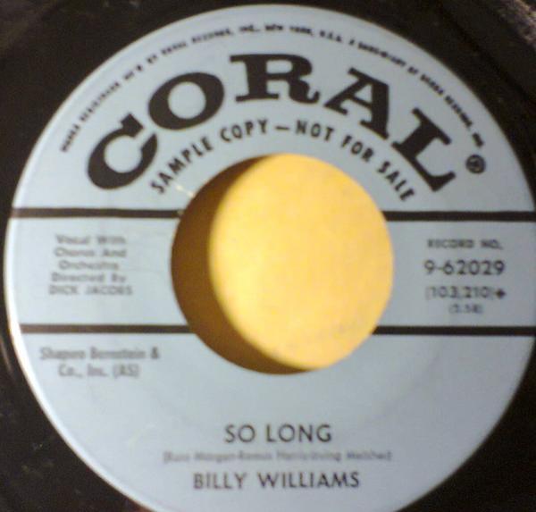 Billy Williams (5) - So Long