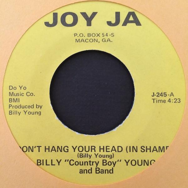 Billy Young (2) - Don't Hang Your Head (In Shame) / I'm Gonna Get It Tonight