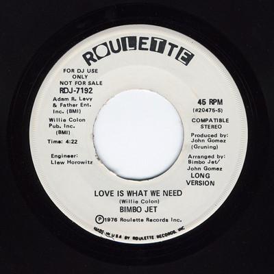 Bimbo Jet - Love Is What We Need