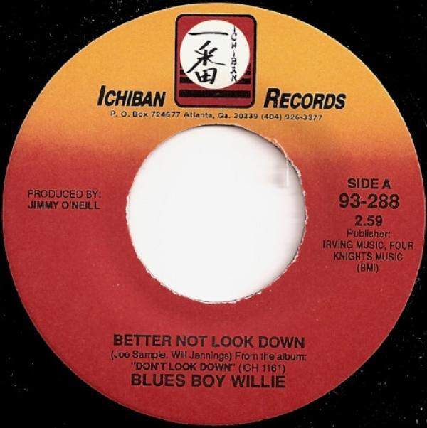 Blues Boy Willie - Better Not Look Down / Injustice