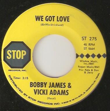Bobby James (11), Viki Adams - We Got Love / Love Is Such A Sweet Thing