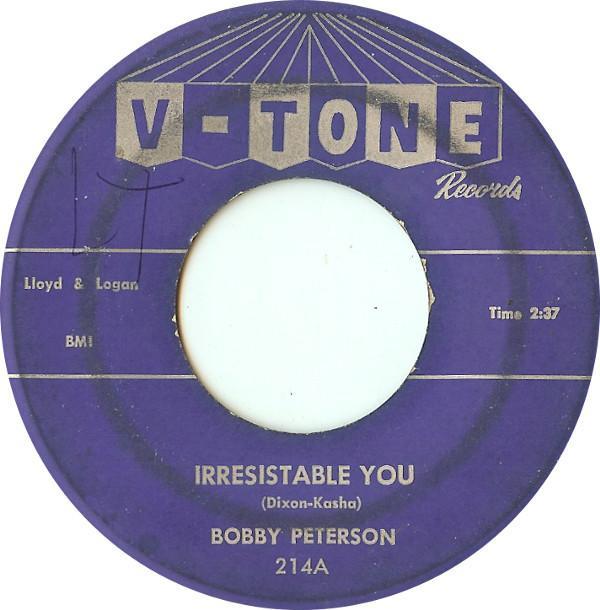 Bobby Peterson (2) - Irresistable You / Piano Rock