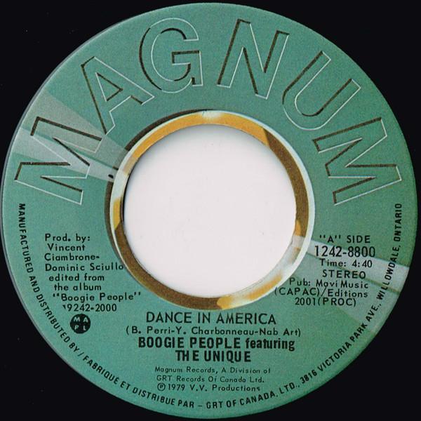 Boogie People, The Unique - Dance In America / Boogie Breakdown